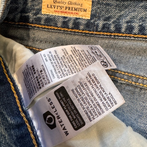 Levi's Premium Denim Jean Long Skirt - Picture 3 of 4